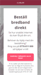 Mobile Screenshot of order.bredband2.com